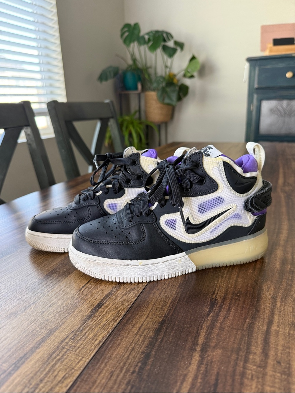 Nike Air Force 1 Mid React Purple Sneaker -  women’s 5.5 youth 4